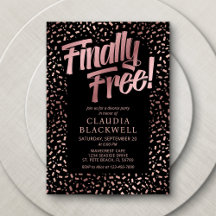 Scheidung Party Rose Gold Confetti