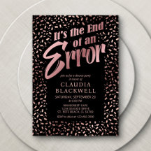 Scheidung Party Rose Gold Confetti