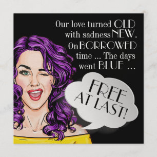 Scheidung Party Zeit Pop Einladung