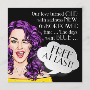 Scheidung Party Zeit Pop Einladung