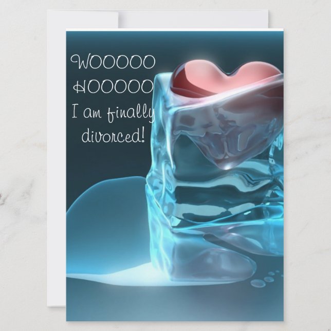 Scheidungs-Einladung Einladung (Vorderseite)