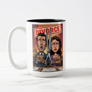 Scheidungsankündigung auf Tasse