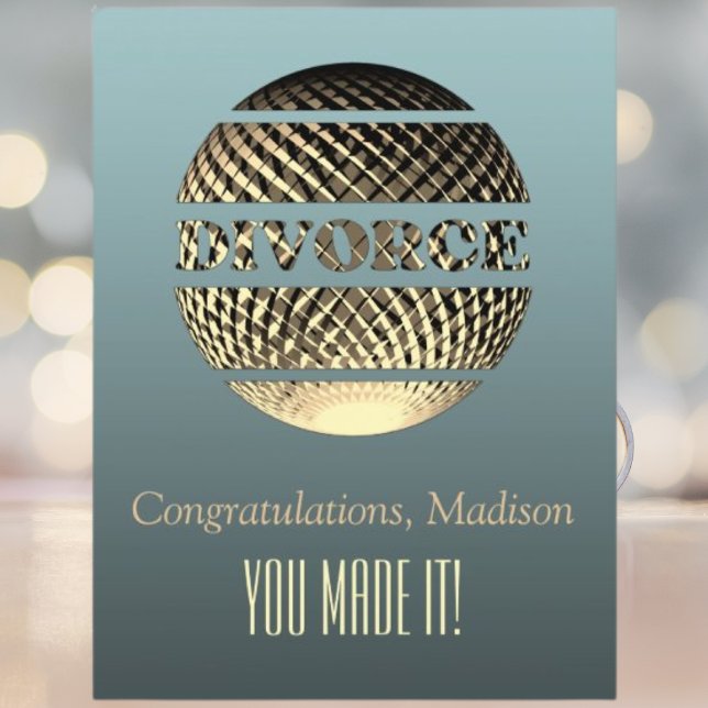Scheidungsgrüßkarte Gold Platin Postkarte (Von Creator hochgeladen)
