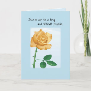 Scheidungshilfe und -ermutigung, Rose Karte