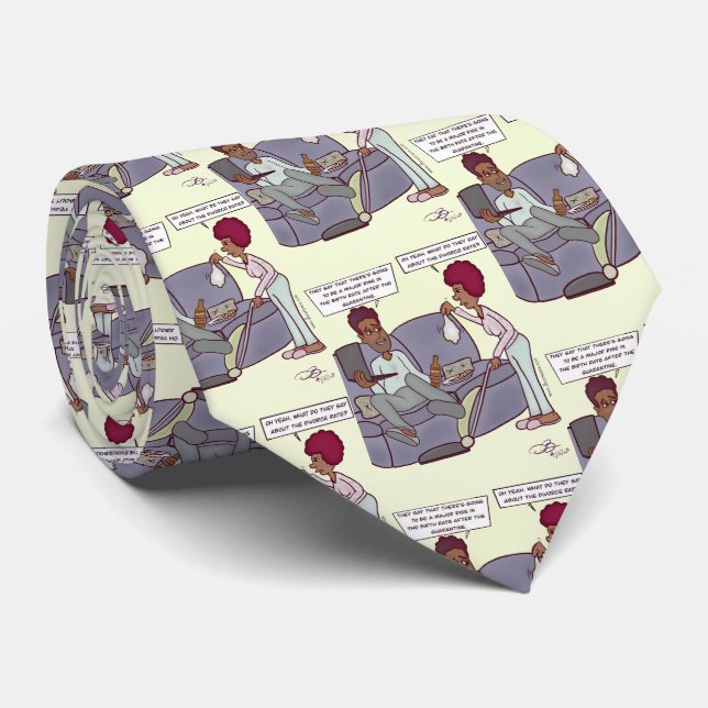 Scheidungsrate Necktie Krawatte (Gerollt)