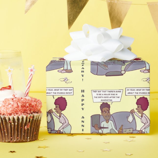 Scheidungsziffer Geschenkpapier (Geburtstagsparty)