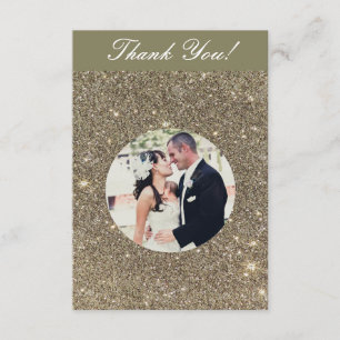 Schein-Hochzeits-Foto danken Ihnen Karten