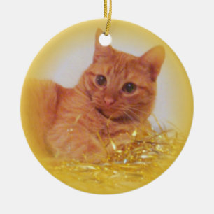 Schein-Katze Keramikornament