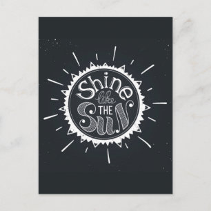 Schein wie die Sonne Postkarte