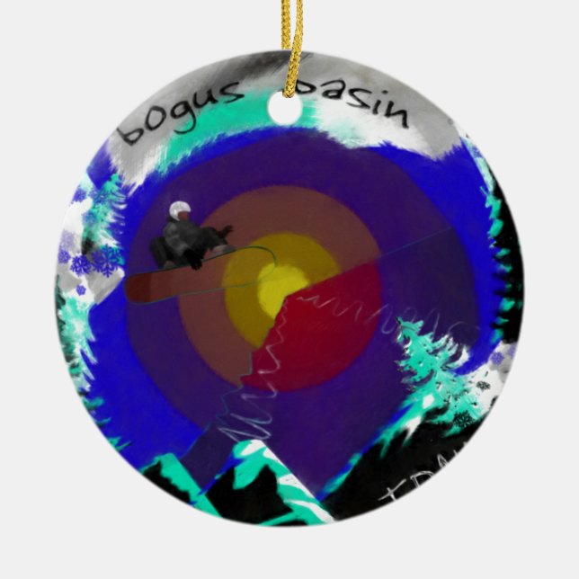 Scheinbecken Idaho Keramik Ornament (Vorne)