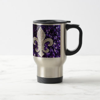 Scheinjuwel LilieSequins lila Reisebecher