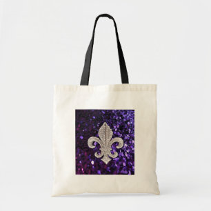 Scheinjuwel LilieSequins lila Tragetasche