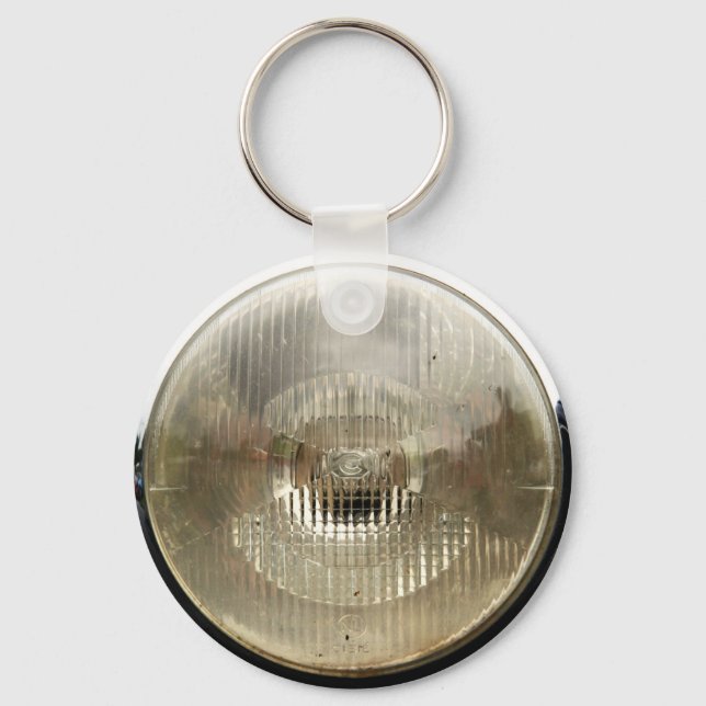 Scheinwerfer für klassische Fahrzeuge mit runder,  Schlüsselanhänger (Vorderseite)