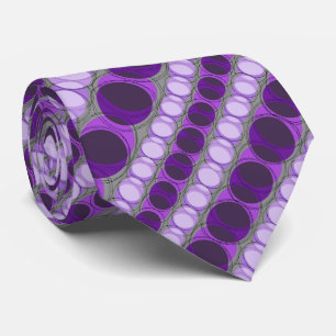 Scheinwerfer Polka Dot Stripe Violet zweiseitig Krawatte