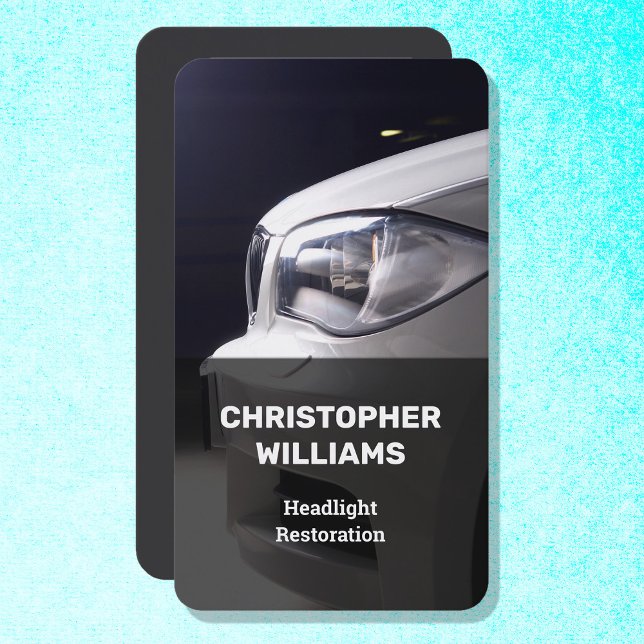 Scheinwerferwiederherstellung Visitenkarte (Headlight Restoration Business Cards)