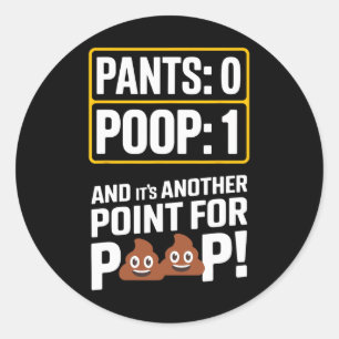 Scheiß Meme Toiletten Humor Kotz lustige Sporthose Runder Aufkleber