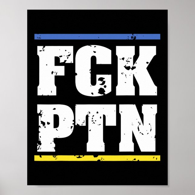 Scheiß Ptn Ukraine  Poster (Vorne)