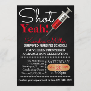 Scheiße! Einladung des Abschlusses der Krankenpfle