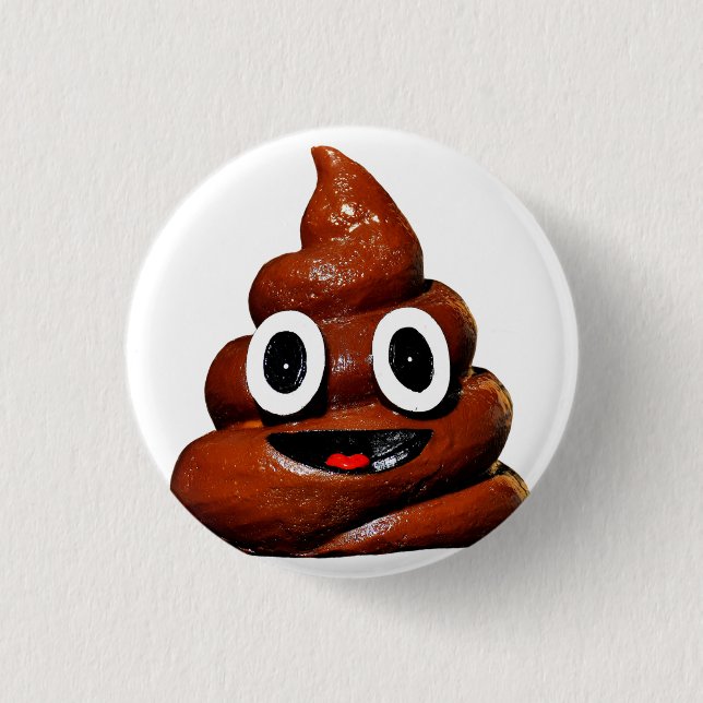 Scheiße, Emoji, Button 💩 (Vorderseite)
