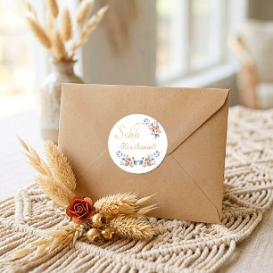 Scheiße! Es ist eine Überraschung für Boho Herbst- Runder Aufkleber