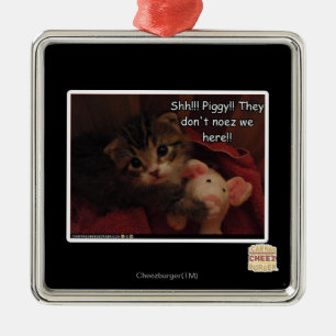 Scheiße! Schweine! Ornament Aus Metall