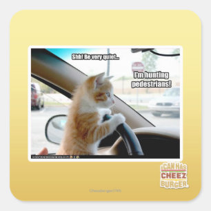 Scheiße! Sehr ruhig Quadratischer Aufkleber