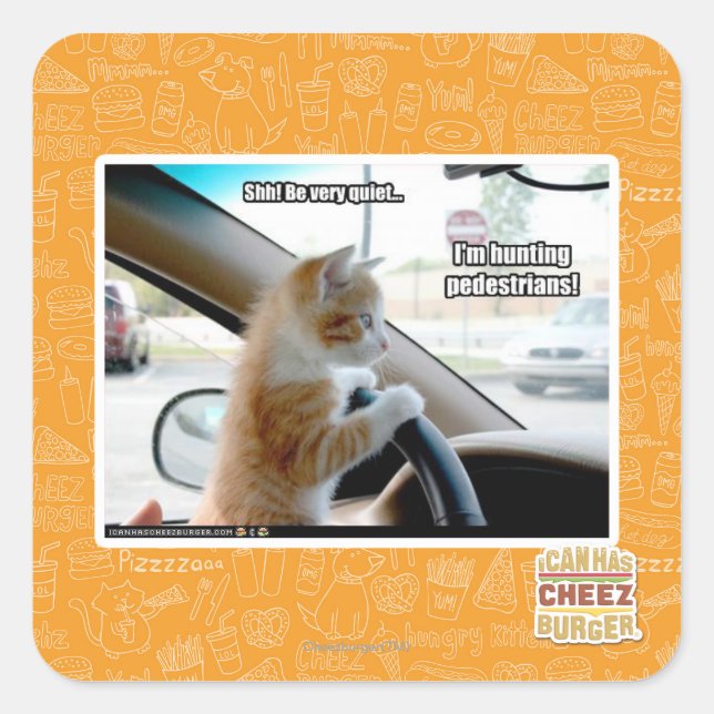 Scheiße! Sehr ruhig Quadratischer Aufkleber (Vorderseite)