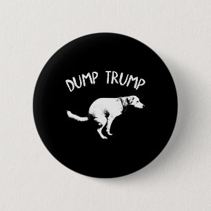 Scheiße Trump Hund Kackt Für Männer Frauen Kinder  Button