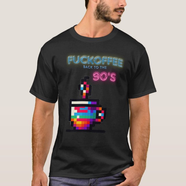 Scheißkaffee 90er T-Shirt (Vorderseite)