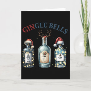 Schelle Bells Lustige Gin Gin Schellen Weihnachtsb Karte
