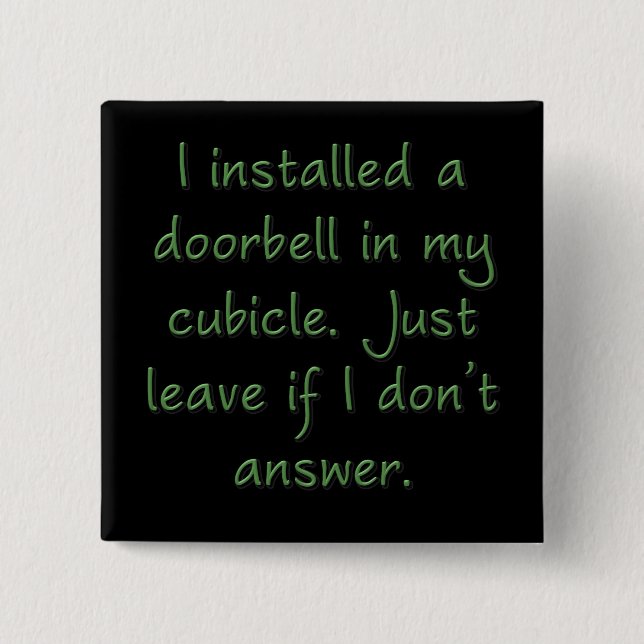 Schellen Sie die Glocke (Quadrat) Button (Vorderseite)