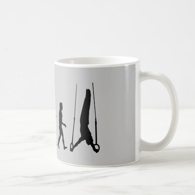 Schellt noch Gymnastik-Sport-Evolution Tasse (Rechts)