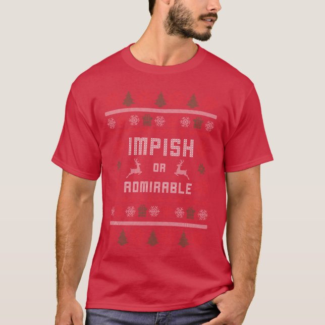 Schelmisch oder bewundernswert Übergröße T-Shirt (Vorderseite)