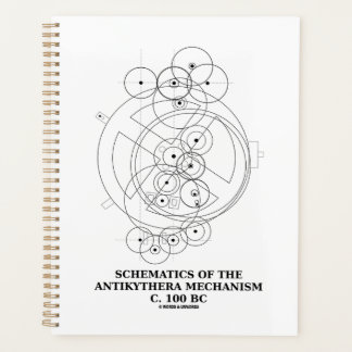Schematik des Antikythera-Mechanismus (Abbildung) Planer
