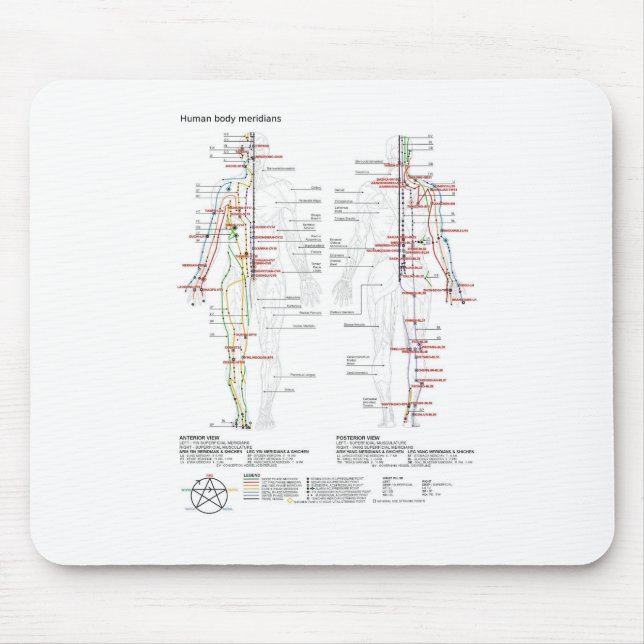 Schematische Darstellung der chinesischen Ärzte de Mousepad (Vorne)
