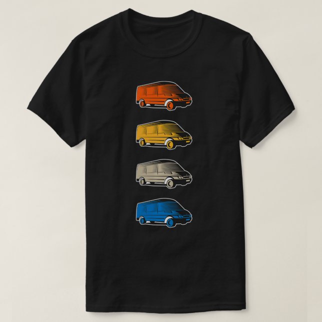 Schematische Vintage Lastkraftwagen für den Retro- T-Shirt (Design vorne)