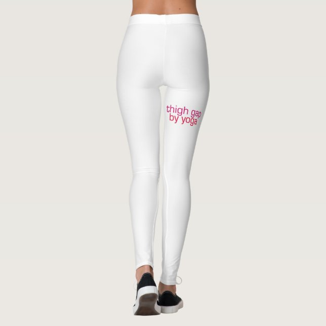 "Schenkel-Abstand durch Yoga" Leggings (Rückseite)