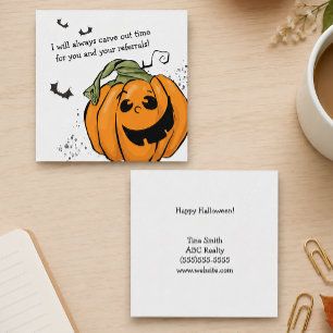 Schenken Sie Ihren Empfehlungen Halloween-Zeit Mitteilungskarte