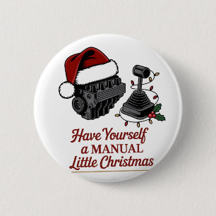 Schenken Sie sich ein manuelles kleines Weihnachte Button