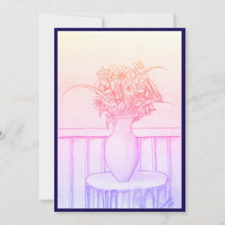 Schenkung von Blume Einladung