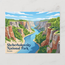 Scherbakowski-Nationalpark Russland Postkarte
