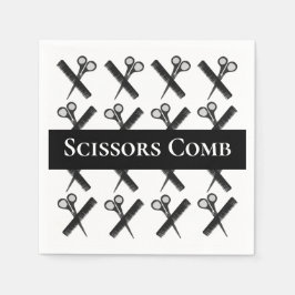 Schere Comb-Friseursalon Serviette
