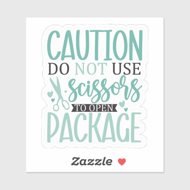 Schere darf nicht verwendet werden aufkleber (Blatt)