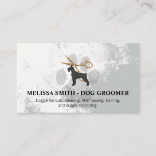 Schere   Dog Groomer Business Card Visitenkarte