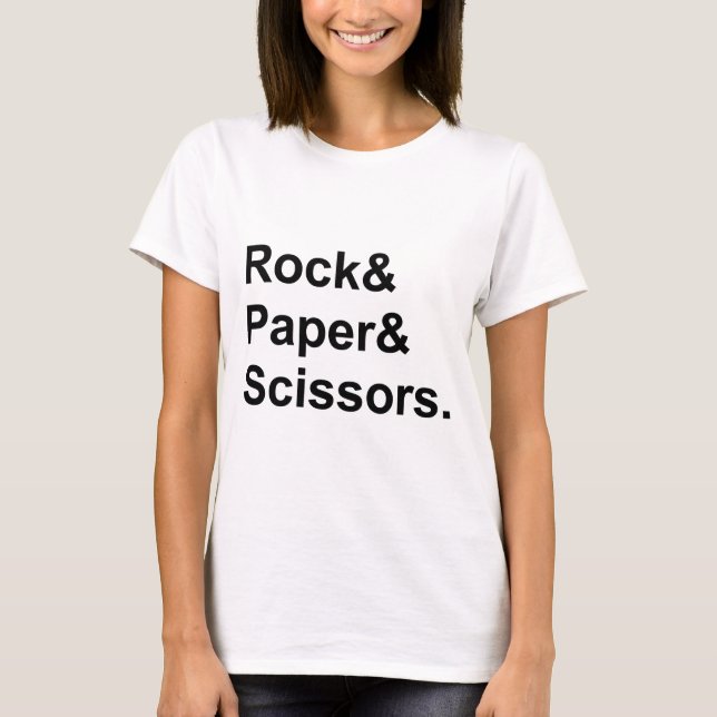 Schere für Rock Paper | Glücksspiel T-Shirt (Vorderseite)