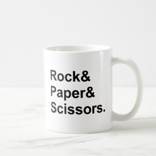 Schere für Rock Paper Glücksspiel Tasse