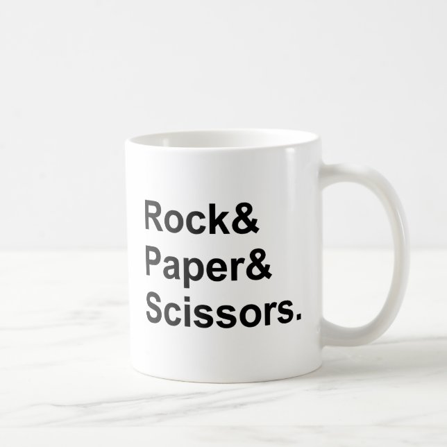 Schere für Rock Paper | Glücksspiel Tasse (Rechts)