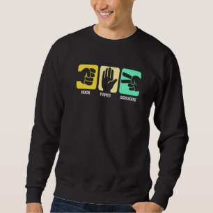Schere für Rock Paper Sweatshirt