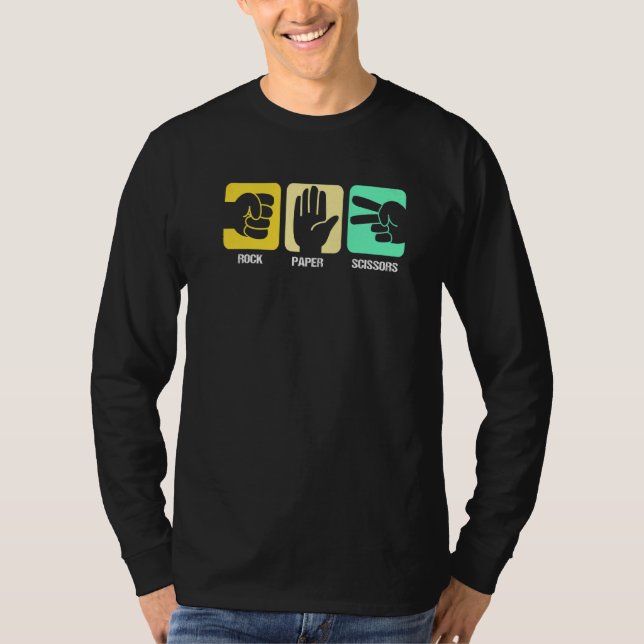Schere für Rock Paper T-Shirt (Vorderseite)