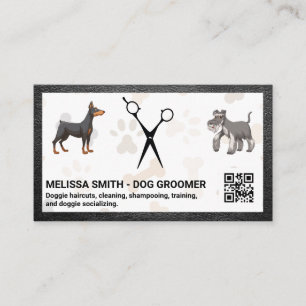 Schere   Hunde   QR-Code Visitenkarte